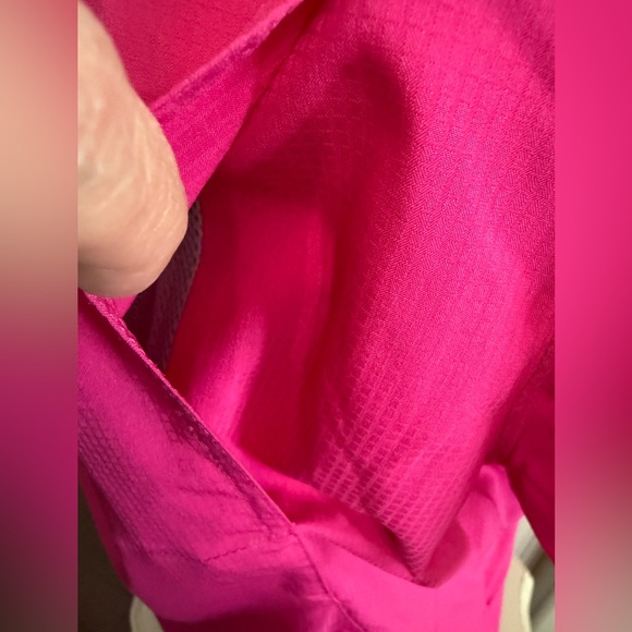 Columbia Large Fuchsia Omni-Shade Sun Protection Short Sleeve Button Down Shirt - Picture 12 of 14